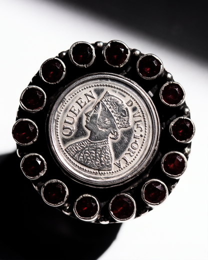 Eklavya Crimson Medallion Ring — catalog image 4
