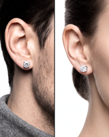 Unisex Solitaire signature Studs(M)
