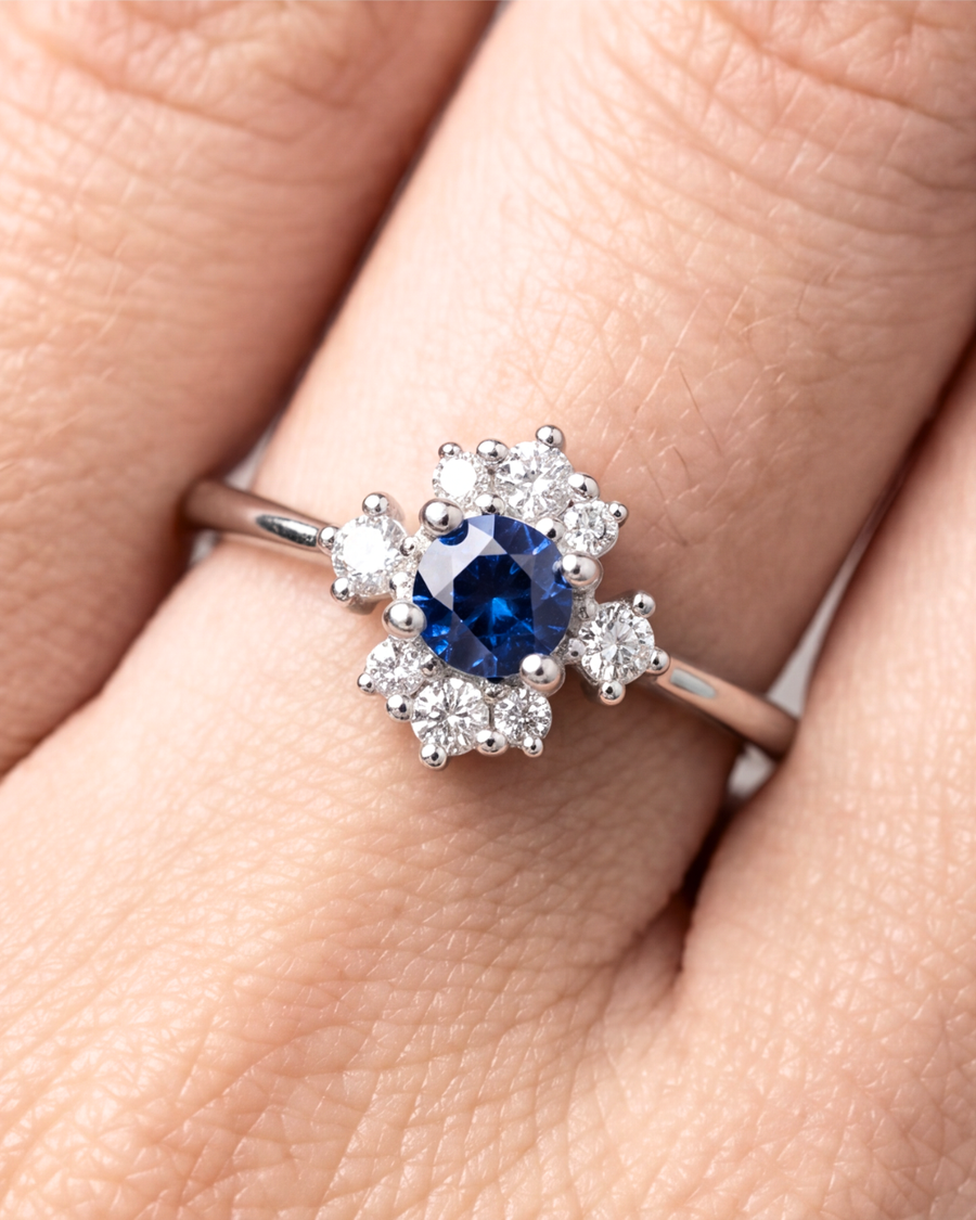 Azure Blossom Ring