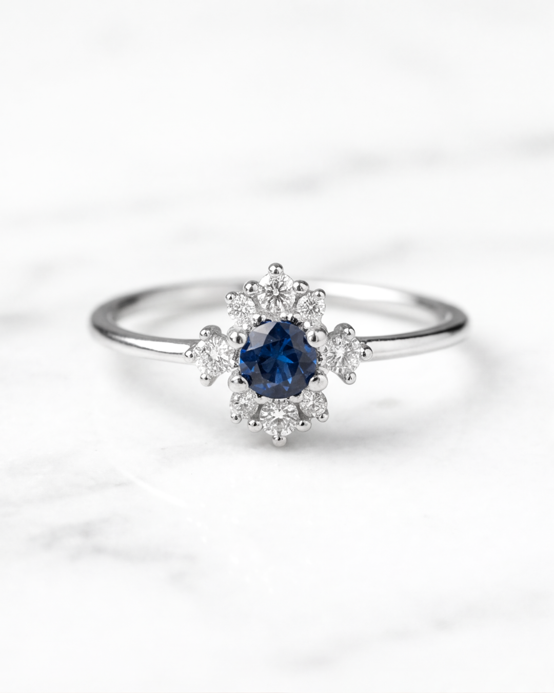 Azure Blossom Ring