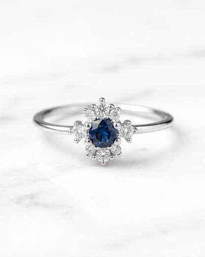 Azure Blossom Ring