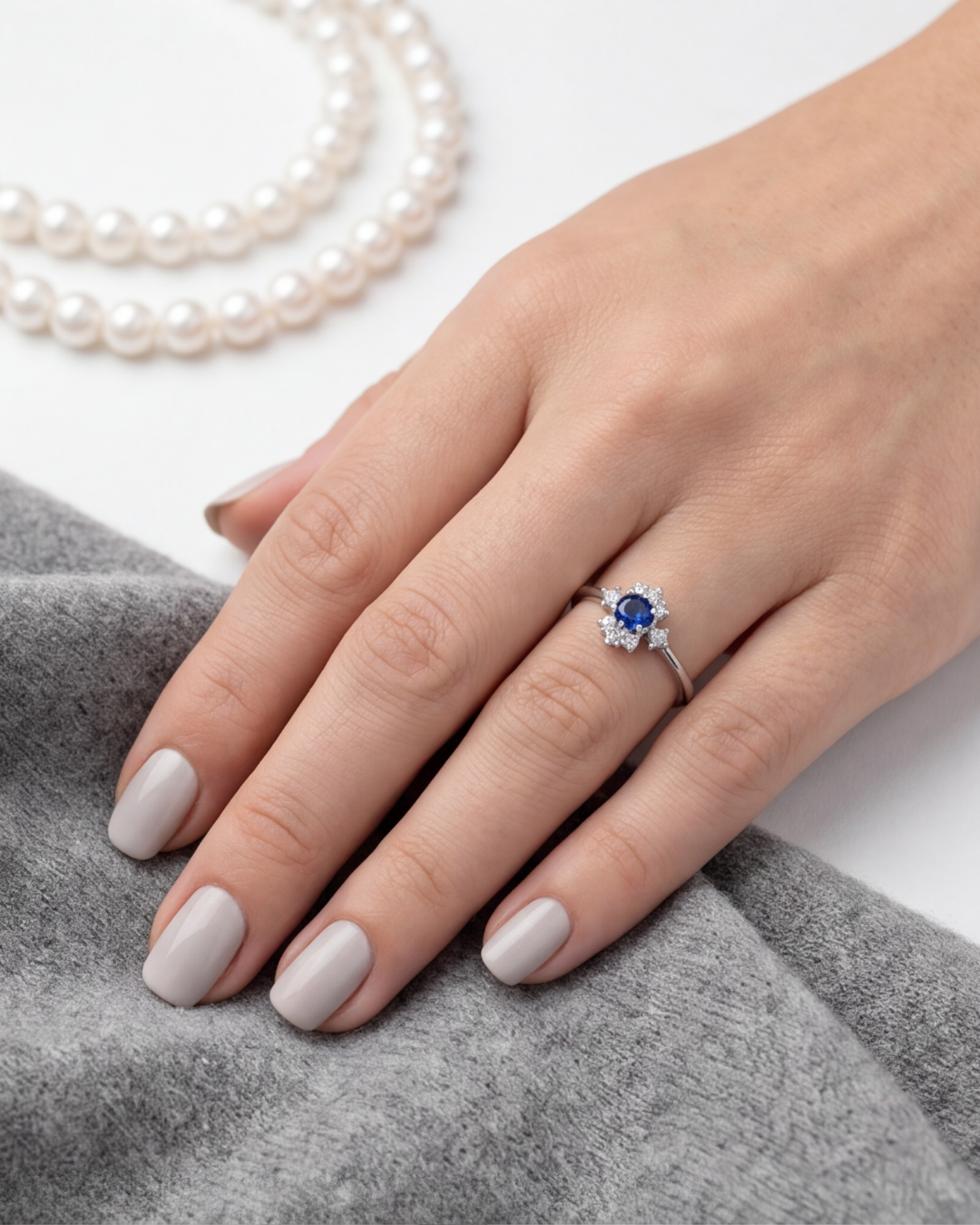 Azure Blossom Ring