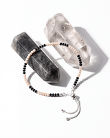 Eklavya Nazaria Blush Noir Bead Anklet — catalog image 2