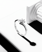 Eklavya Classic Halo Solitaire Ring — catalog image 4