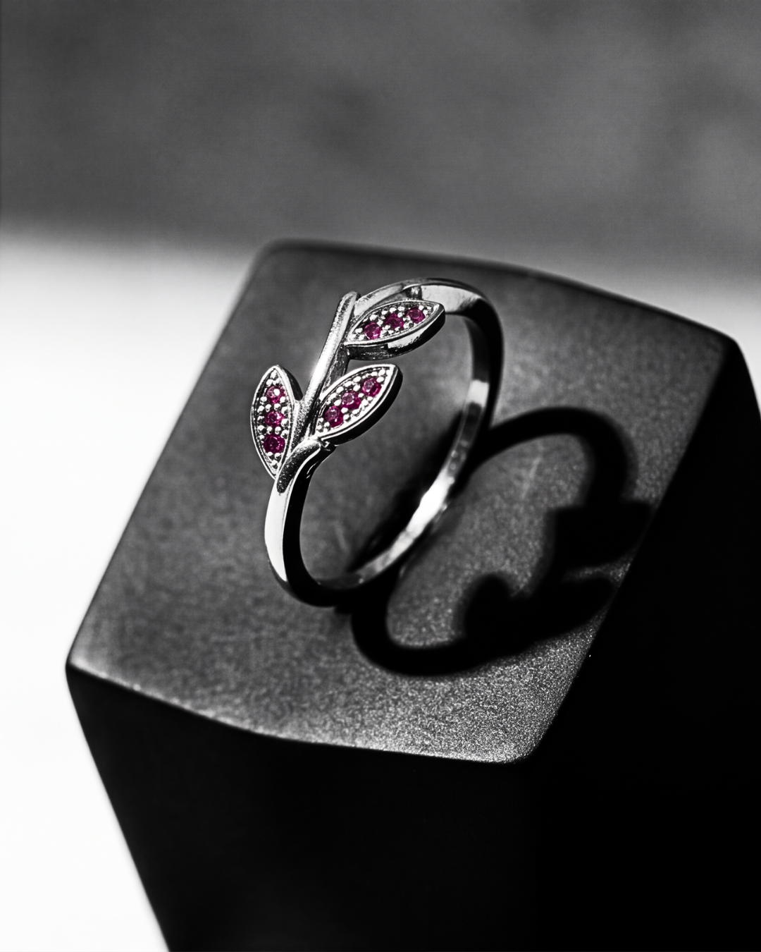 Eklavya Ruby Leaf Ring — catalog image 1
