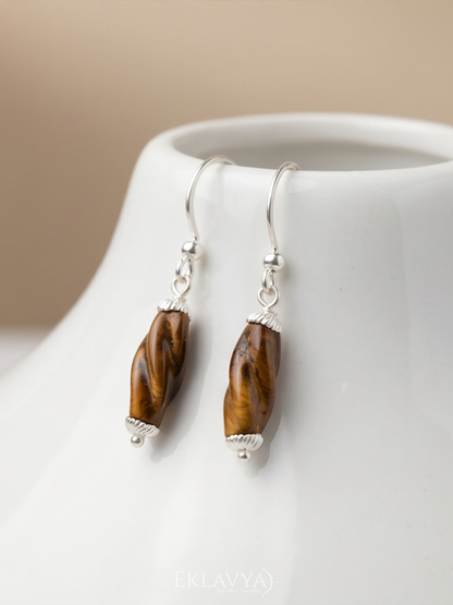 Auréline Tiger Eye Danglers