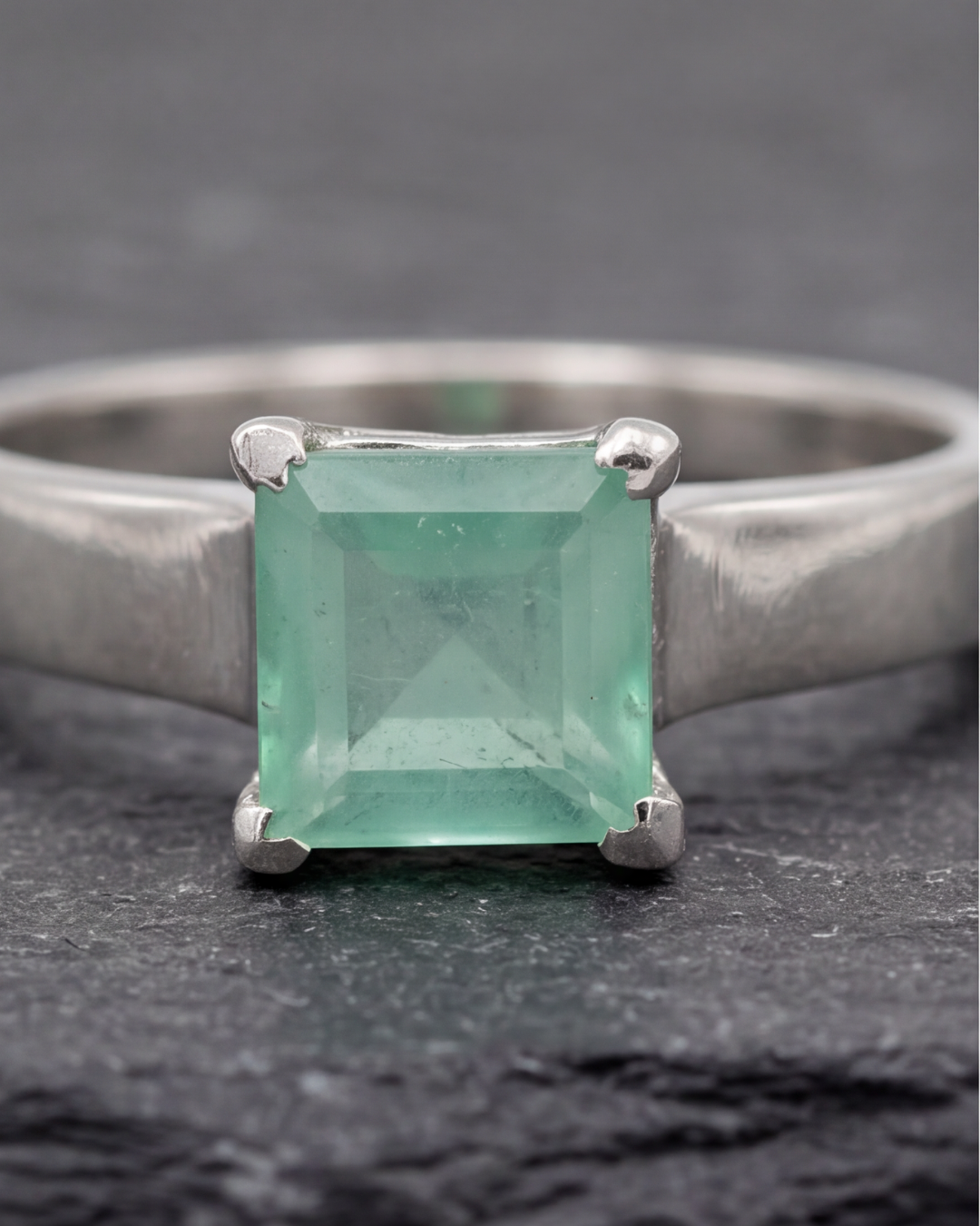 Minté Square Solitaire Ring