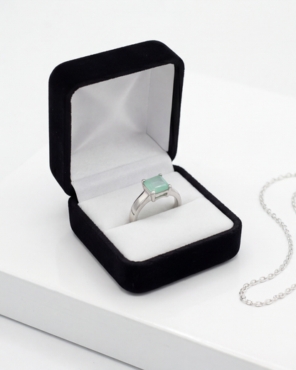 Minté Square Solitaire Ring