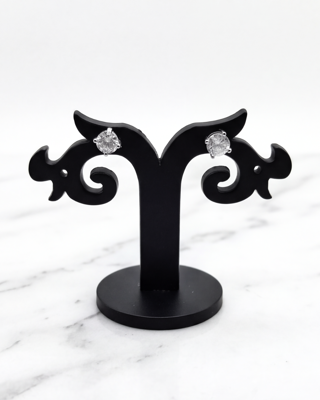 Unisex Solitaire signature Studs(M)