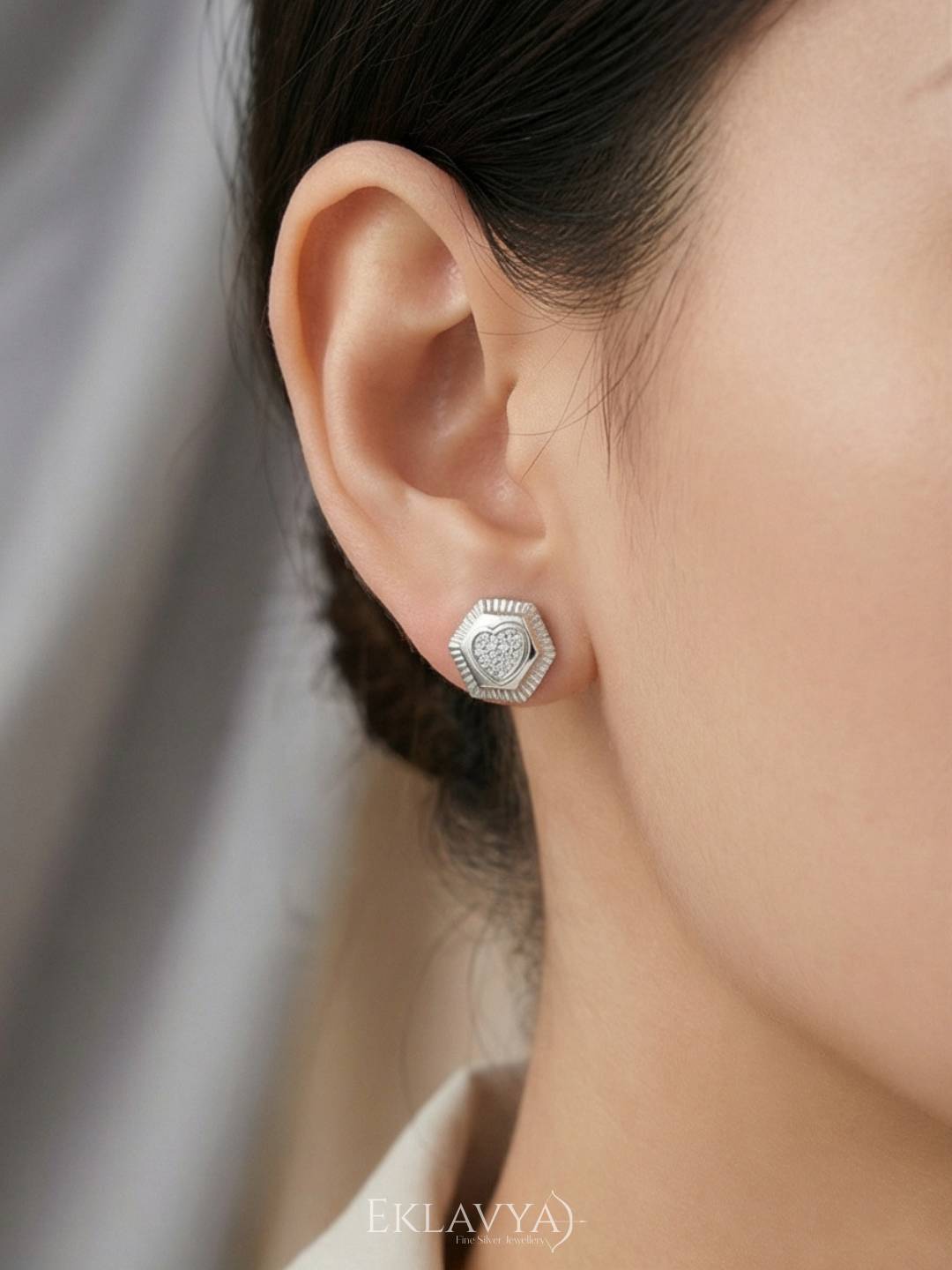 HexHeart Studs