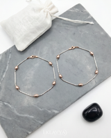 Eklavya Lunéa Two-Tone Bead Anklet — catalog image 4