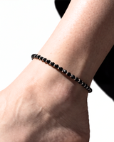Eklavya Nazaria Noir Black Bead Anklet — catalog image 3