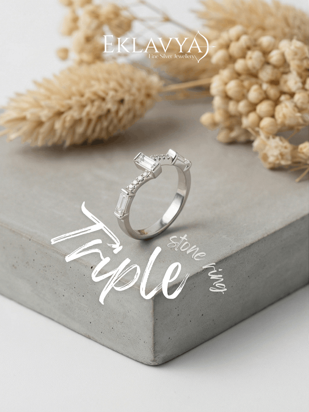 Triple Stone Ring