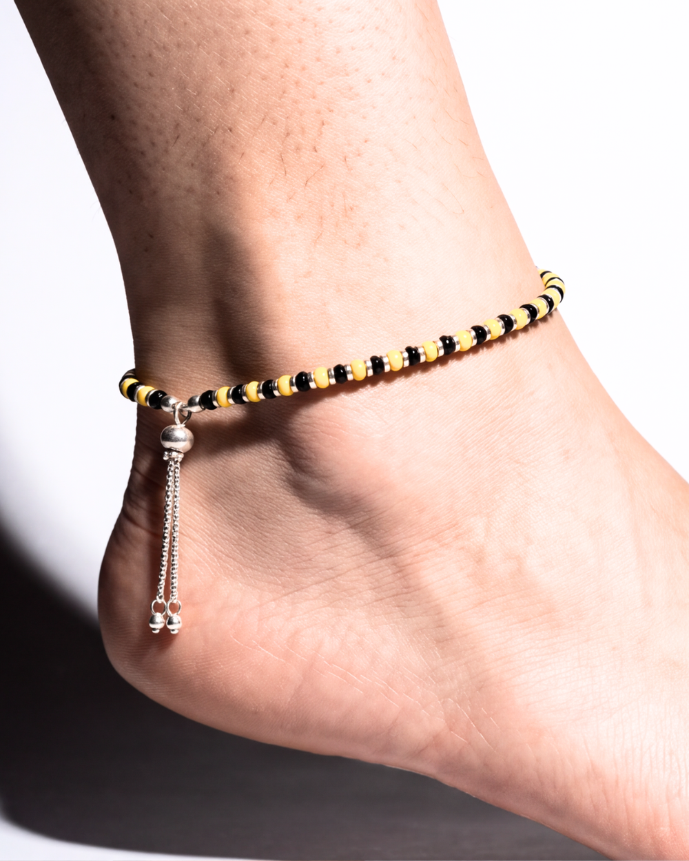 Nazaria Noir & Gold Bead Anklet