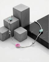 Eklavya Nazaria Glow Evil Eye Anklet — catalog image 4