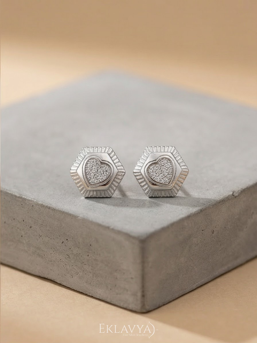 HexHeart Studs