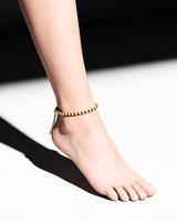 Eklavya Nazaria Noir & Gold Bead Anklet — catalog image 5