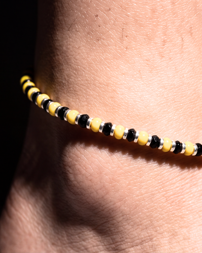 Nazaria Noir & Gold Anklet