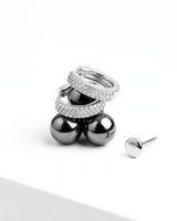 Eklavya Unisex Luxe Pavé Baali Hoops — catalog image 2