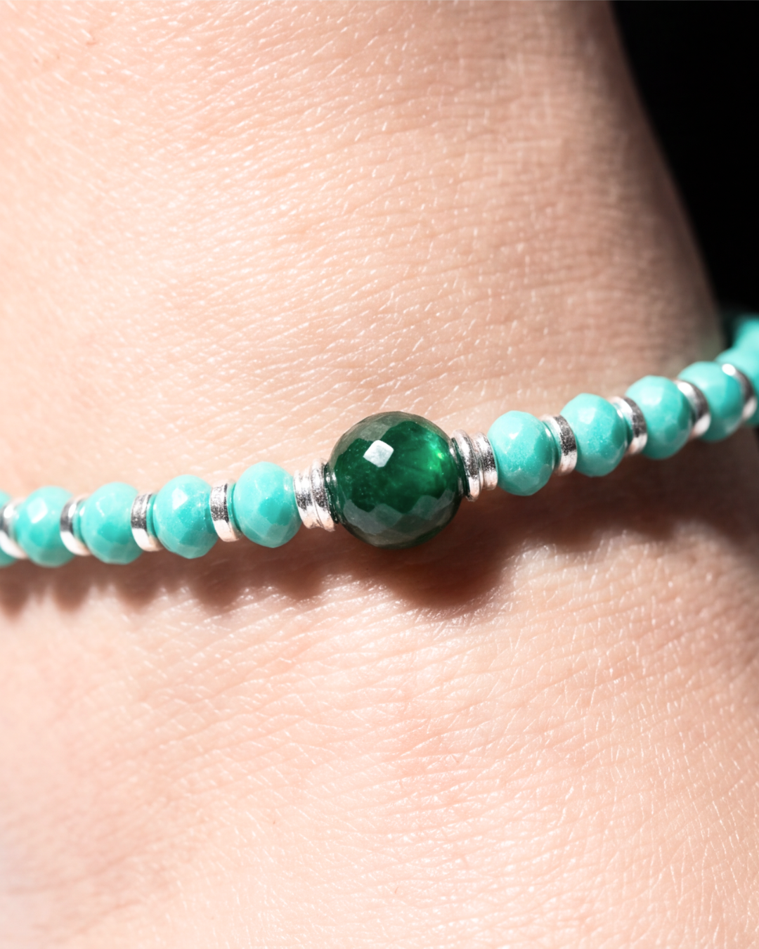 Nazaria Emerald Aura Anklet