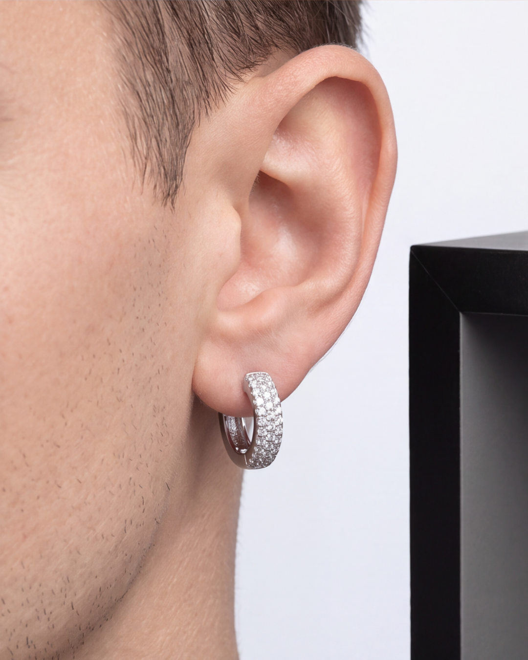 Unisex Luxe Pavé Baali Hoops