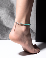 Eklavya Nazaria Emerald Aura Bead Anklet — catalog image 3
