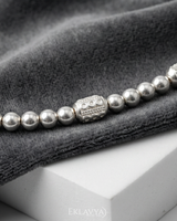 Eklavya Celestique Textured Bead Anklet — catalog image 4