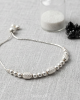 Eklavya Celestique Textured Bead Anklet — catalog image 5