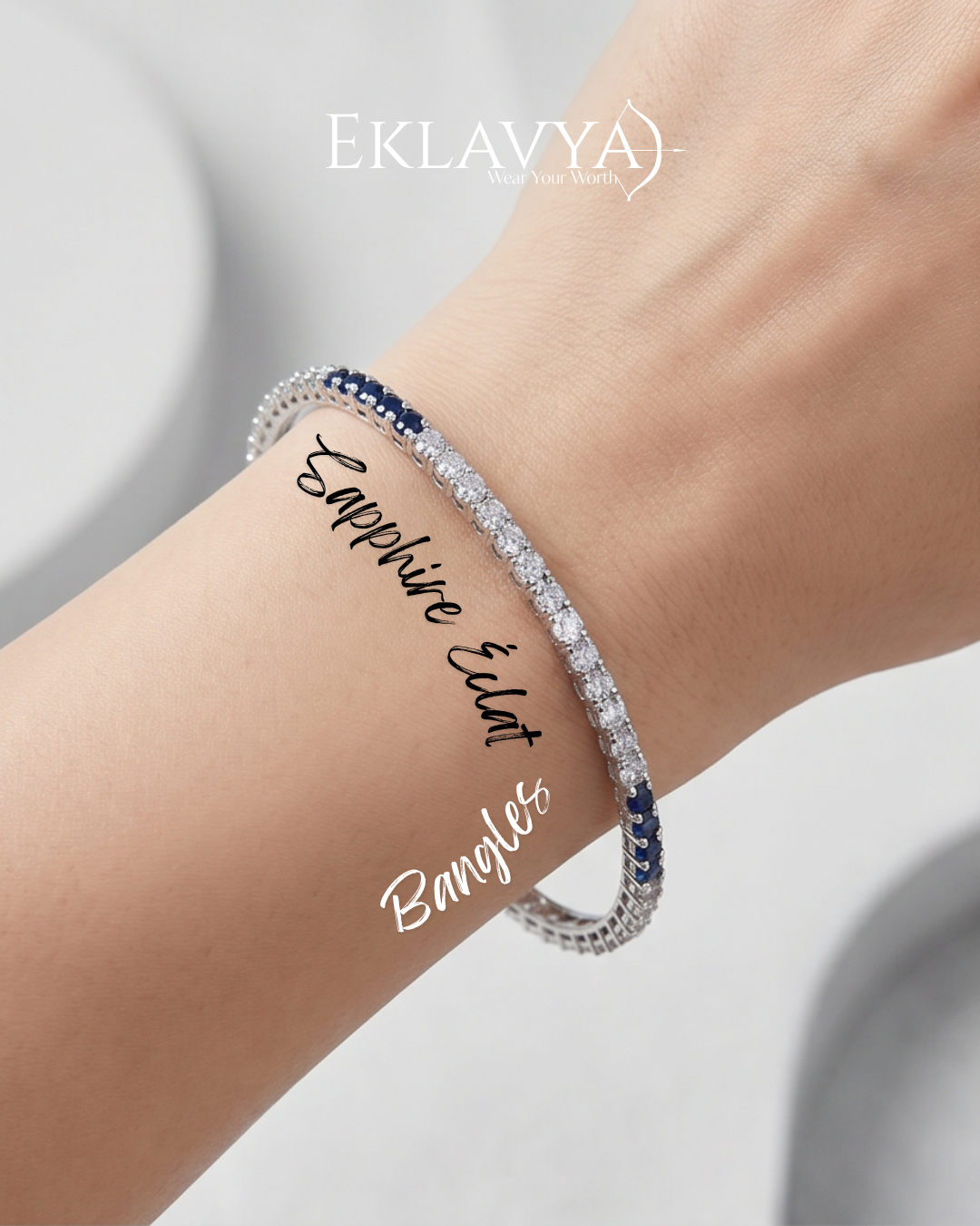 Sapphire Éclat Bangles