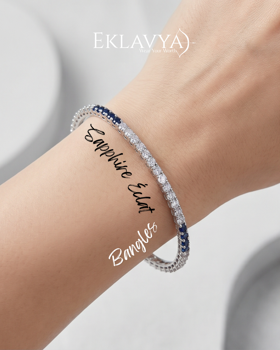 Sapphire Éclat Bangles