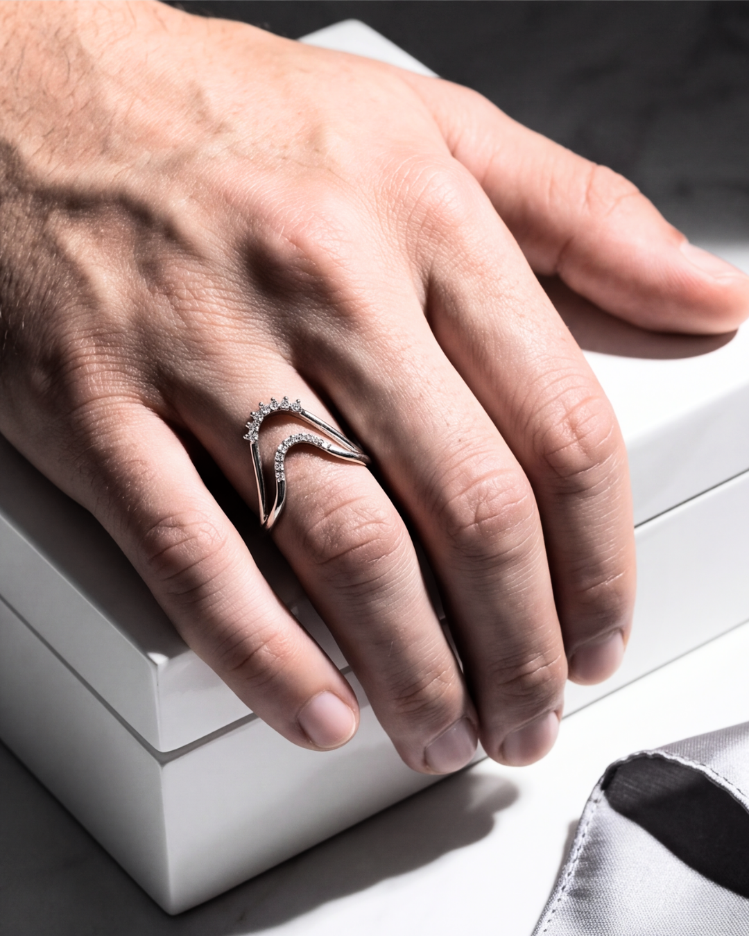Eklavya Luxe Curve Ring — catalog image 5