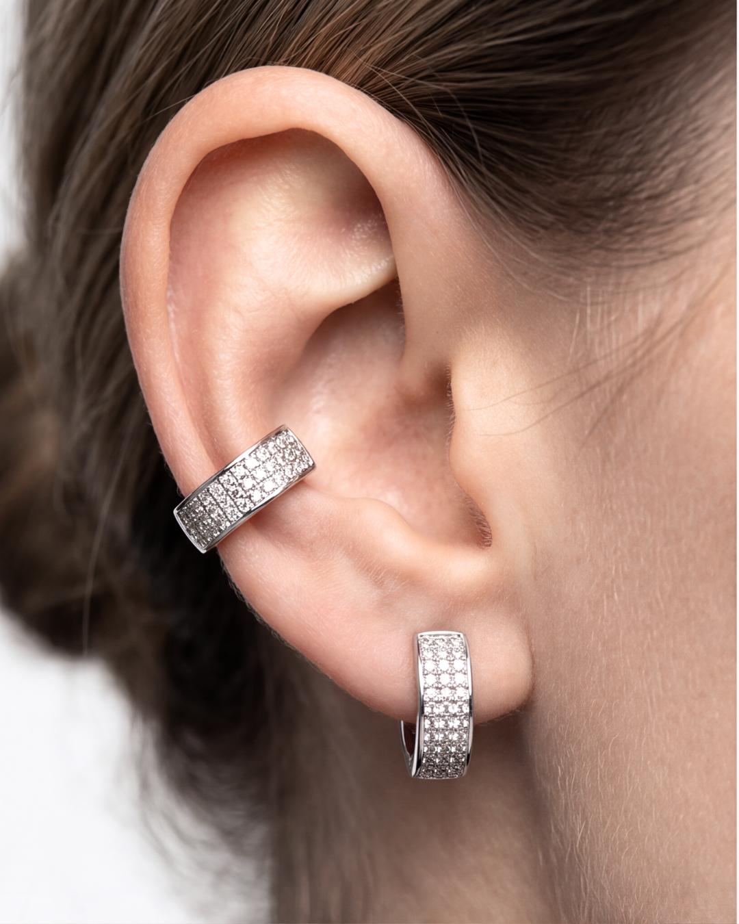 Unisex Grande Pavé Baali Hoops