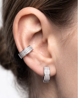 Eklavya Unisex Grande Pavé Baali Hoops — catalog image 3