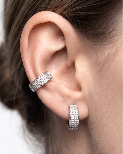 Unisex Grande Pavé Baali Hoops