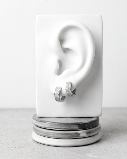 Unisex Grande Pavé Baali Hoops