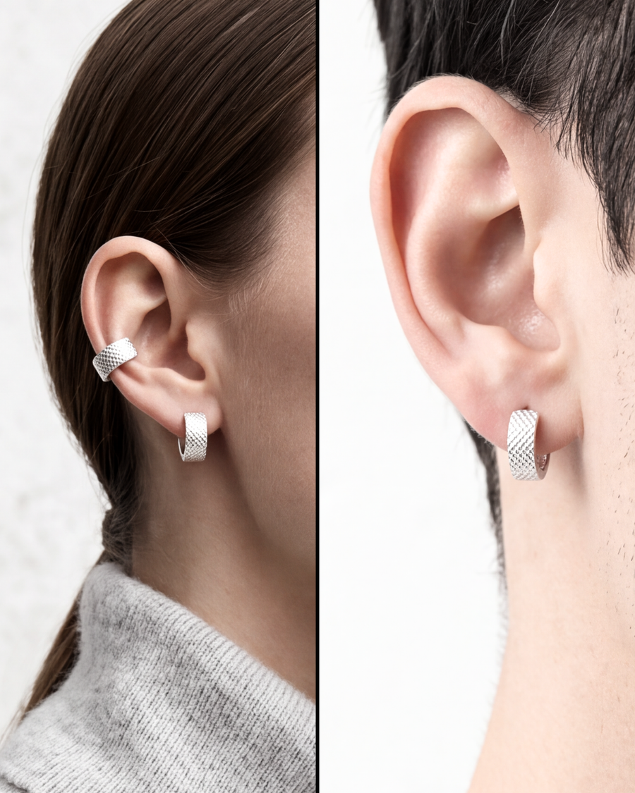 Unisex Textura Classic Baali Hoops