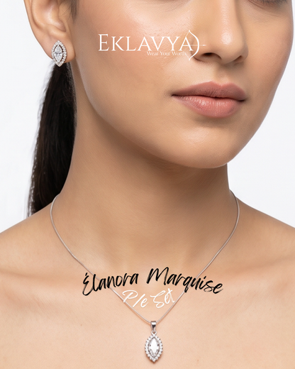 Élanora Marquise Pendant & Earrings Set