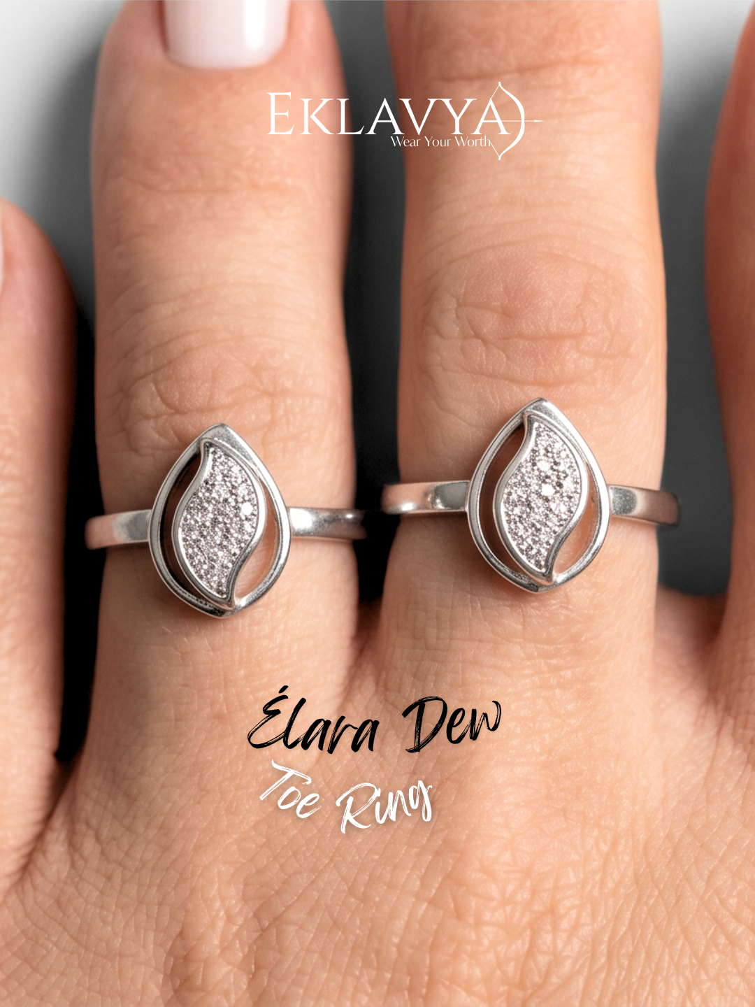 Élara Dew Toe Rings