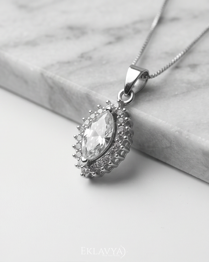 Élanora Marquise Pendant & Earrings Set