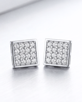 Eklavya Unisex Square Pavé Studs — catalog image 5