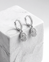 Eklavya Hamsa Charm Baali Earrings — catalog image 2