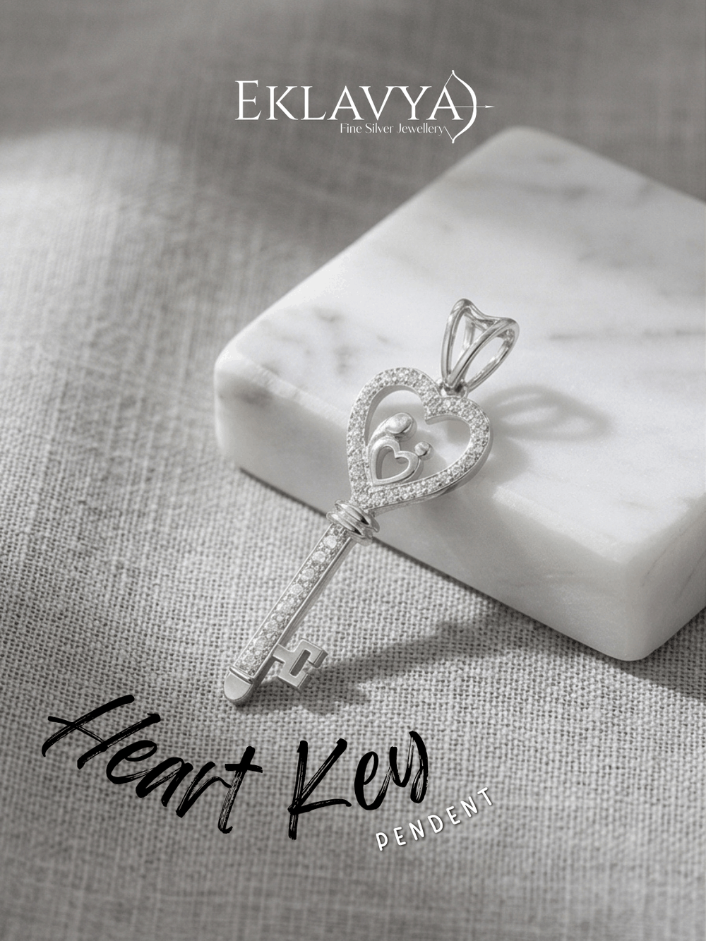 Heart Key Pendant