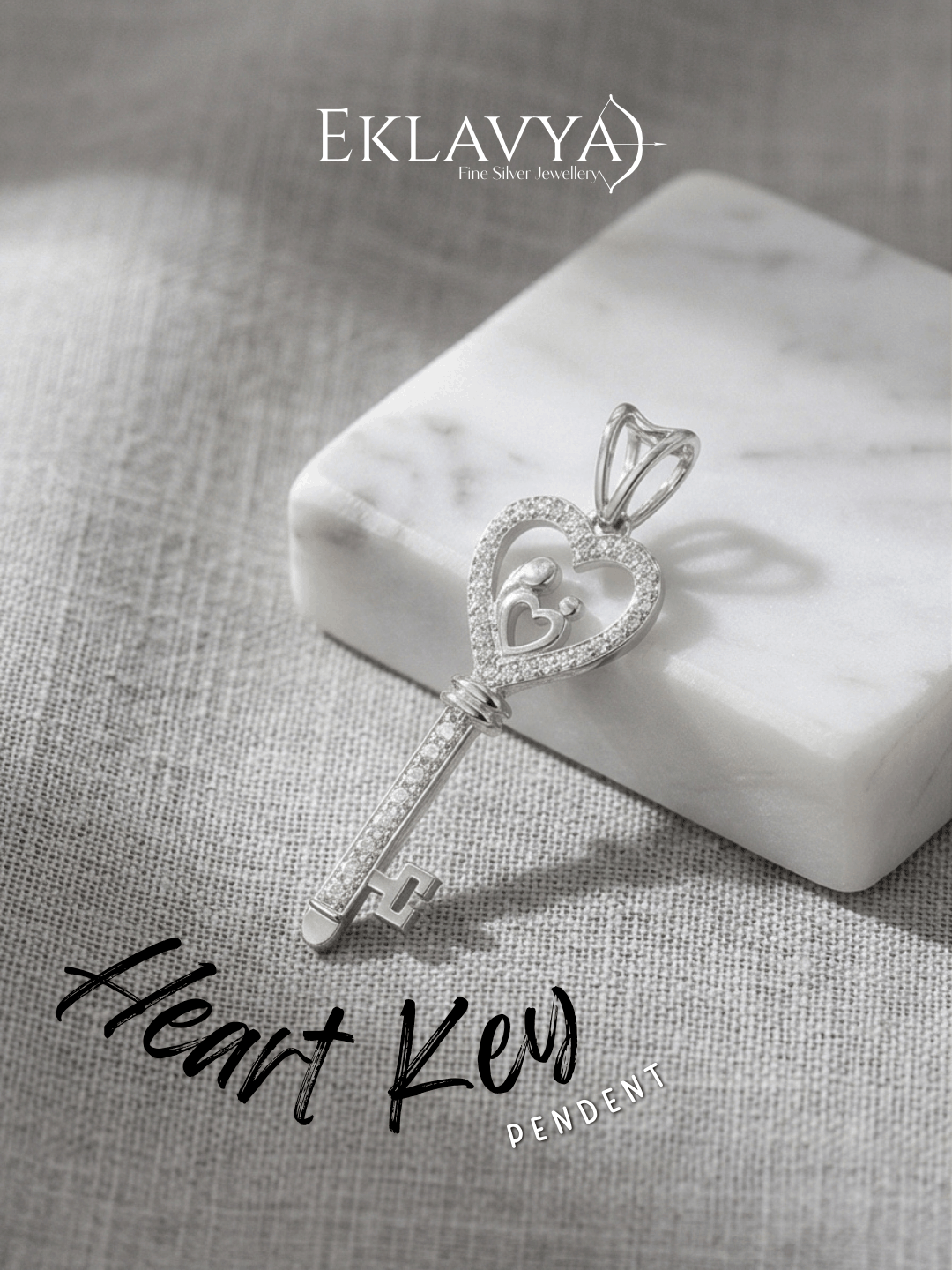 Heart Key Pendant