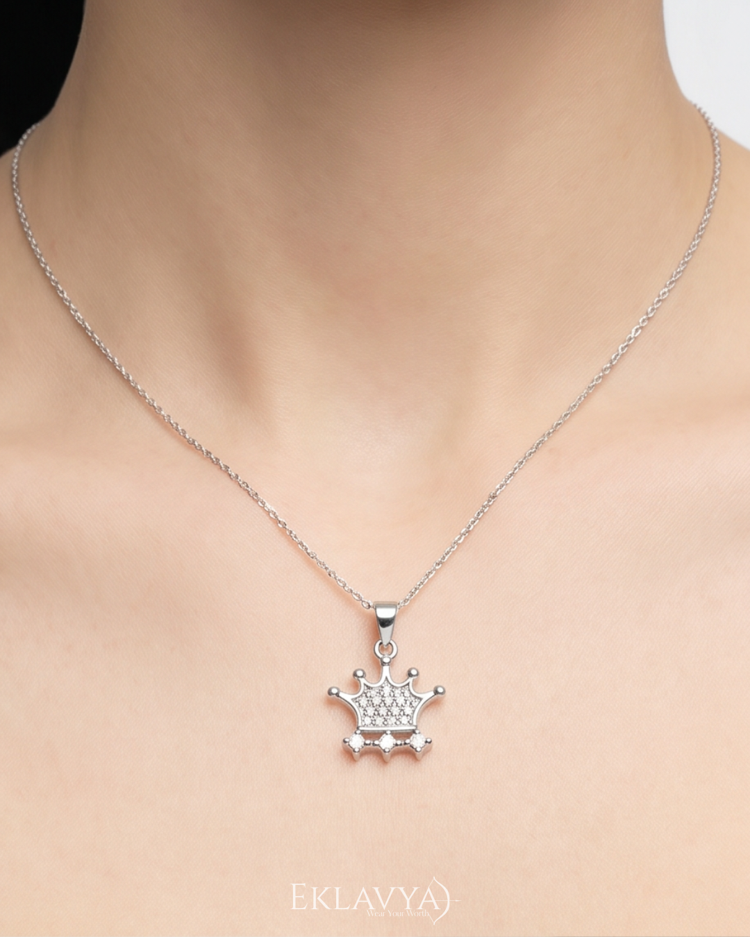 Royalé Crown Pendant & Earrings Set