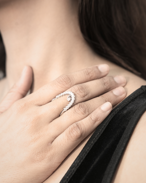 Celeste Arc Ring — Limited Edition in 925 sterling silver