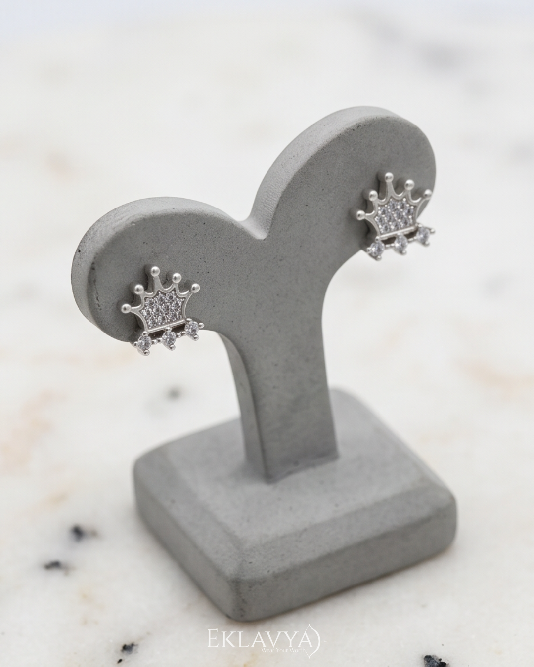 Royalé Crown Pendant & Earrings Set