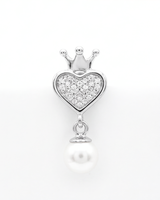 Eklavya Crowned Pearl Heart Drop Earrings — catalog image 5