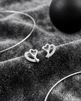 Eklavya Amoura Heart Stud Earrings — catalog image 2