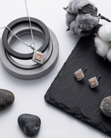 Eklavya Roselle Cube Pendant & Earrings Set — catalog image 3